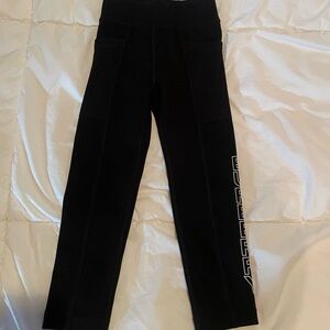 Burberry Girls Isabell Black Logo Leggings